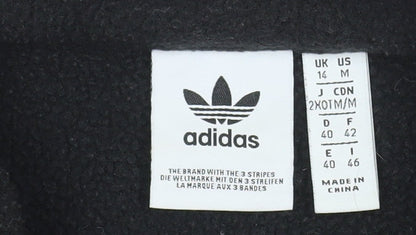 Womens UK Size 14 adidas Black Pullover Sweatshirt
