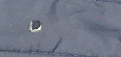 Brave Soul Women's Blue Long Puffer Coat Hooded Size 10
