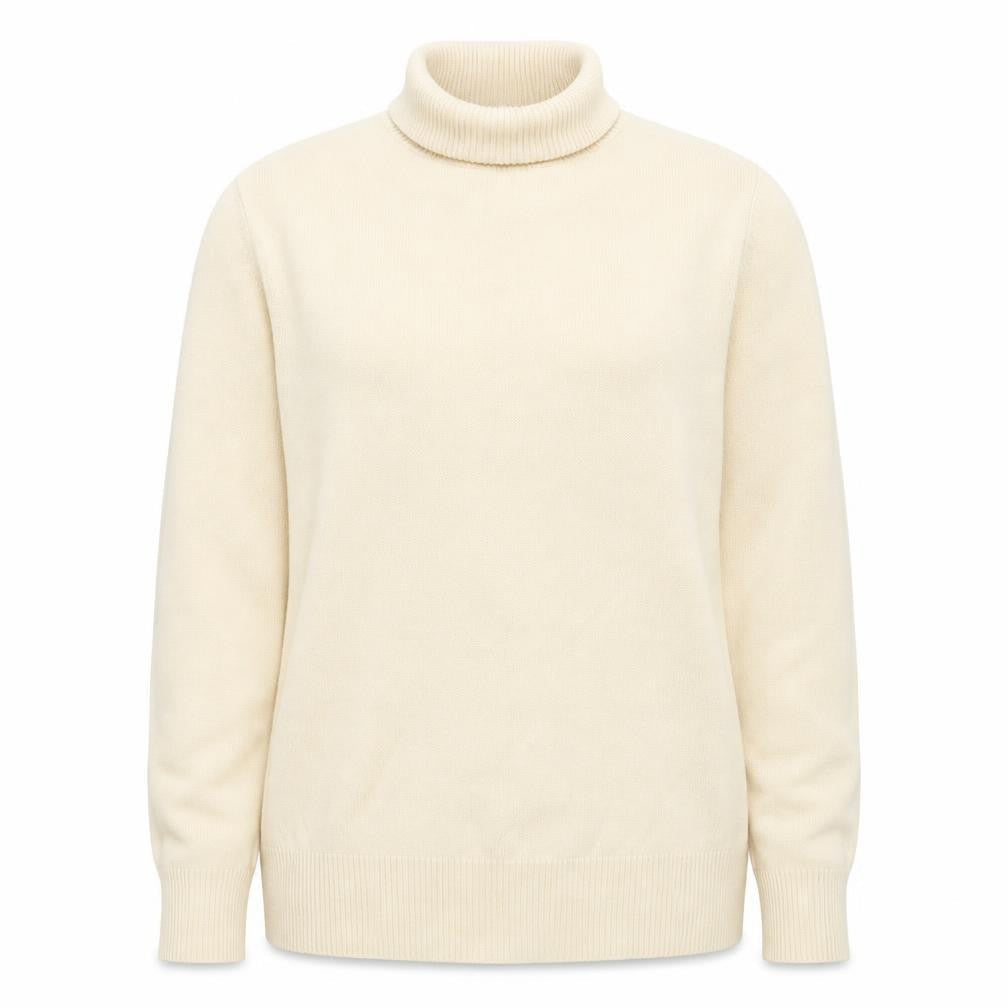 Saint Tropez Womens Beige Roll Neck Long Sleeve Pullover Jumper L