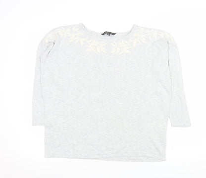 Womens UK Size 18 Bonmarché Grey Basic T-Shirt