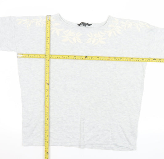 Womens UK Size 18 Bonmarché Grey Basic T-Shirt