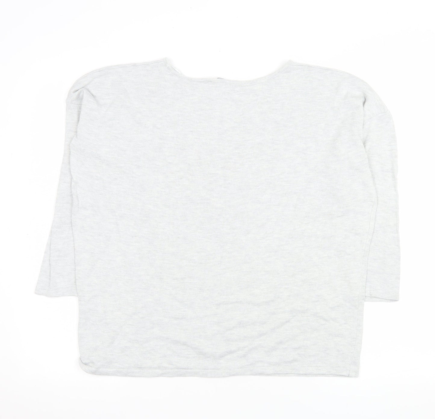 Womens UK Size 18 Bonmarché Grey Basic T-Shirt