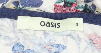 Oasis Women’s Multicoloured Floral Short Shift Dress Size S