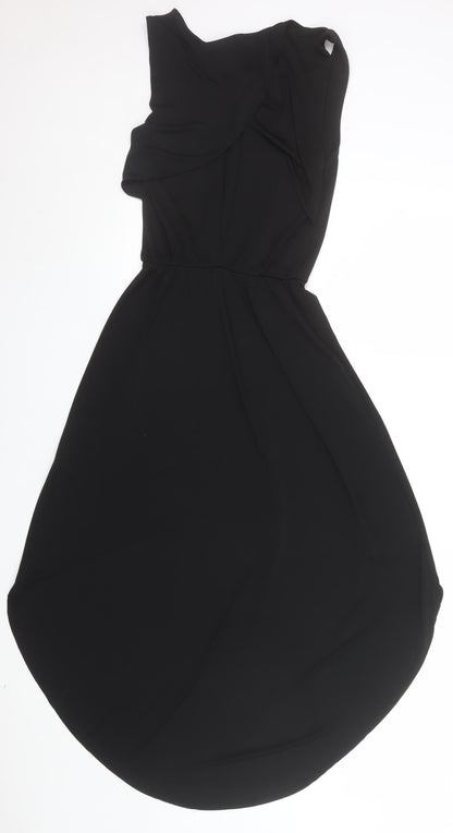 Zara Trafaluc Women's Black Hi-Low Fit & Flare Sleeveless Dress Size S