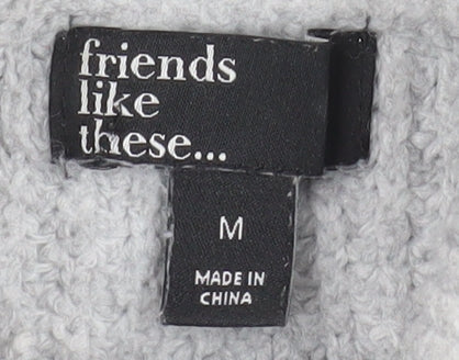 Womens UK Size M friends like these... Grey Pullover Jumper