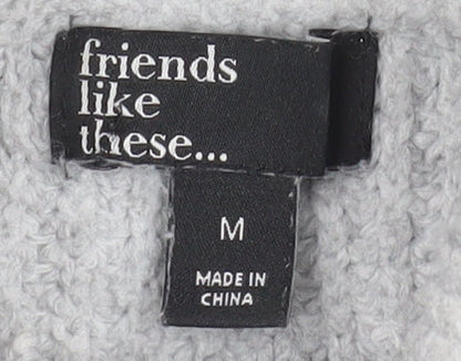 Womens UK Size M friends like these... Grey Pullover Jumper
