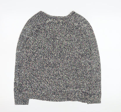 Marks and Spencer Womens Multicoloured Knit V-Neck Pullover Jumper Size 8