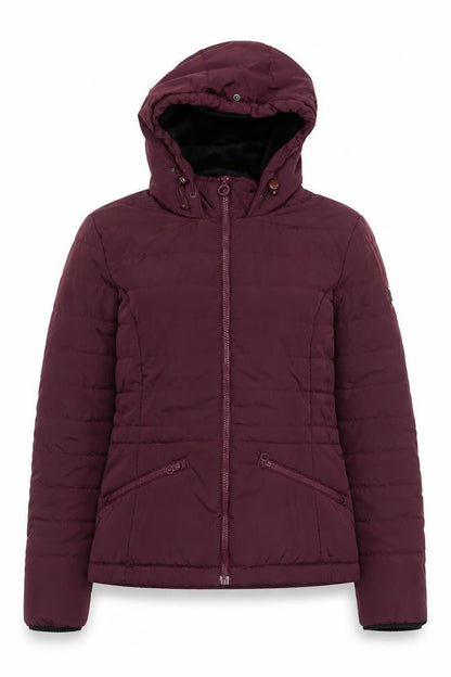 Regatta Women Purple Hooded Puffer Jacket UK 12 Water Resistant