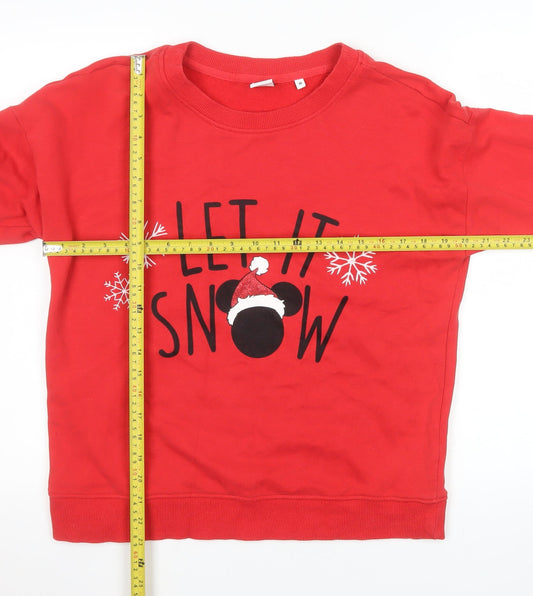 Womens UK Size 12 NEXT Red Pullover Sweatshirt