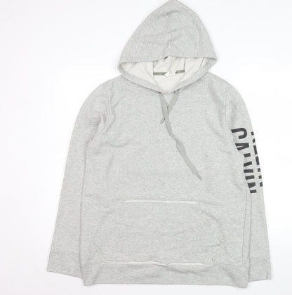 Mens UK Size L Calvin Klein Grey Pullover Hoodie
