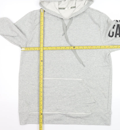 Mens UK Size L Calvin Klein Grey Pullover Hoodie