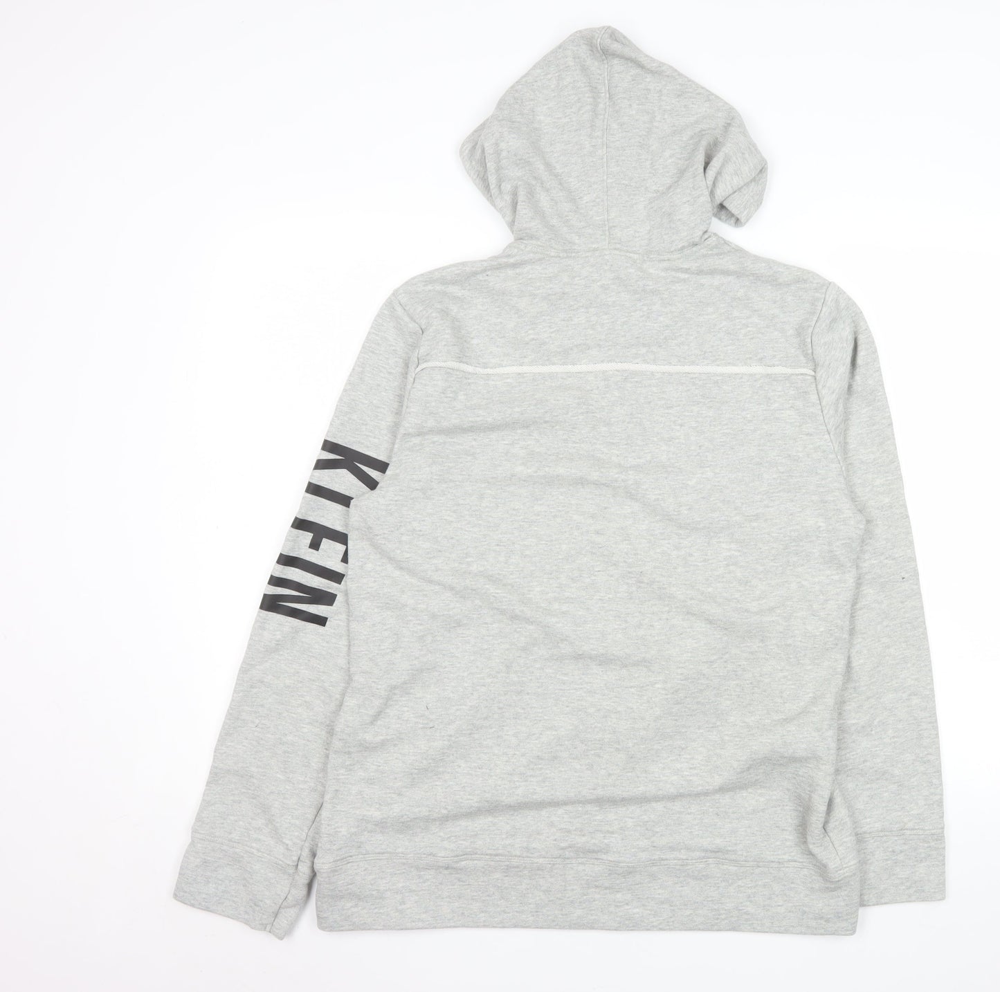 Mens UK Size L Calvin Klein Grey Pullover Hoodie