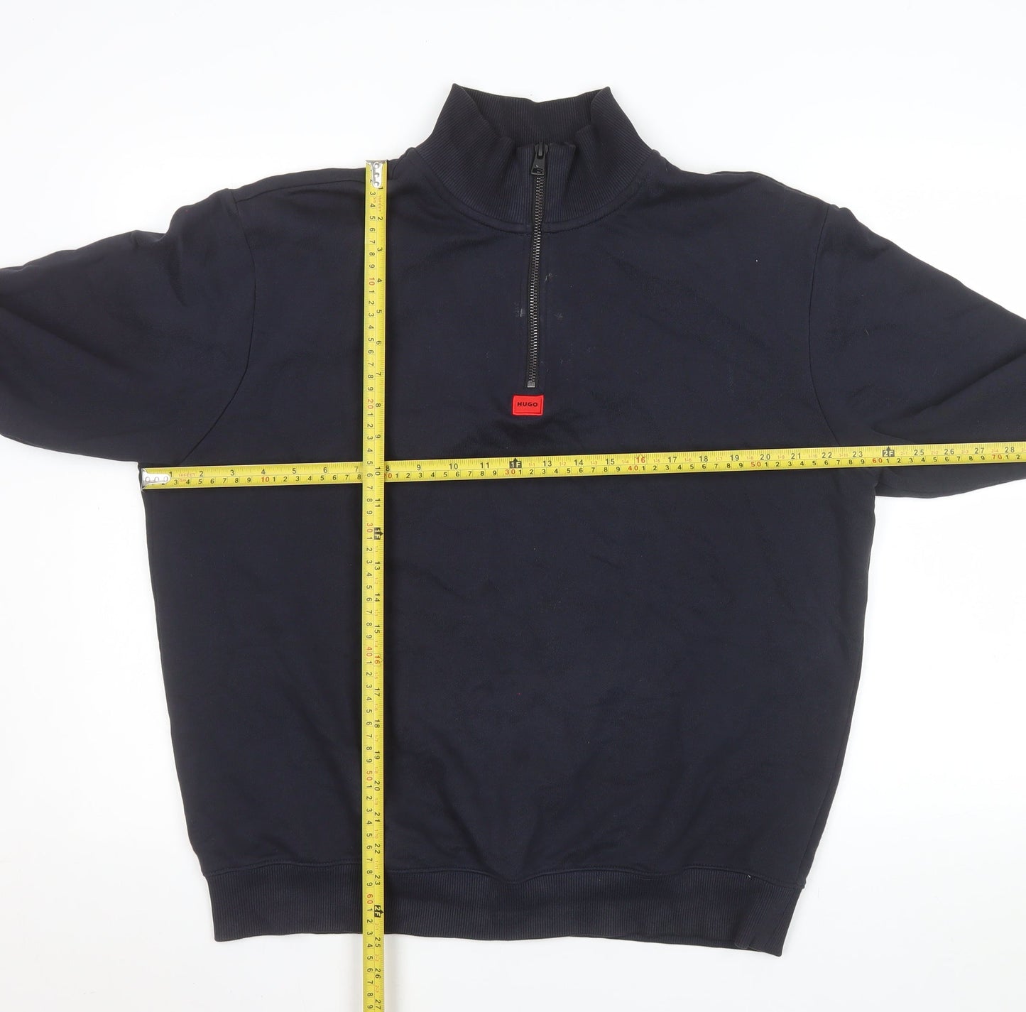 Mens UK Size M HUGO Blue Pullover Sweatshirt