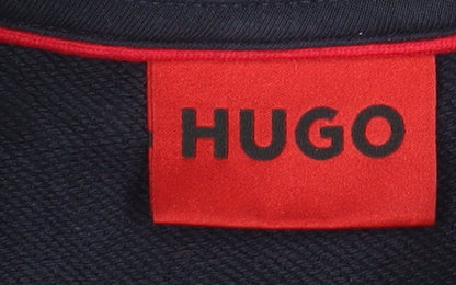 Mens UK Size M HUGO Blue Pullover Sweatshirt