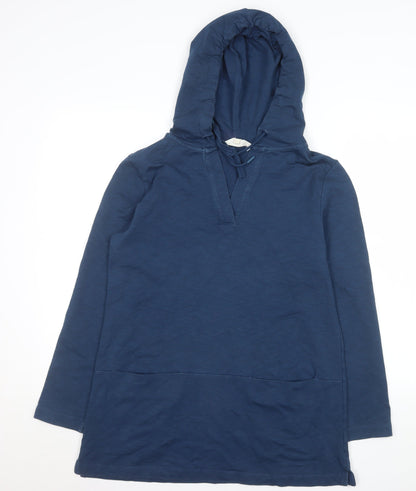 Womens UK Size 12 Seasalt Cornwall Blue Tunic Hoodie