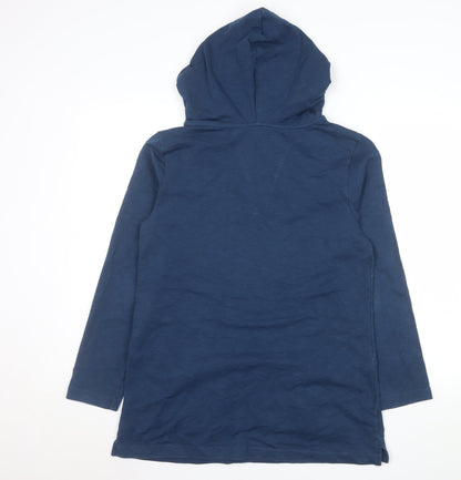 Womens UK Size 12 Seasalt Cornwall Blue Tunic Hoodie
