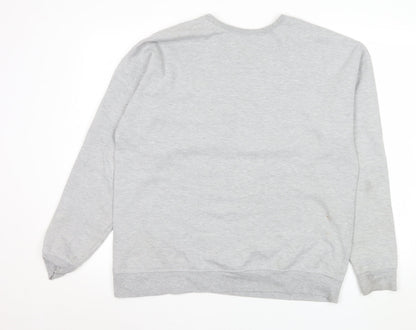 Mens UK Size L Sesame Street Grey Pullover Sweatshirt