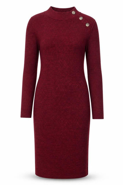 Brave Soul Women Red Bodycon Knit Knee Length Dress Size S