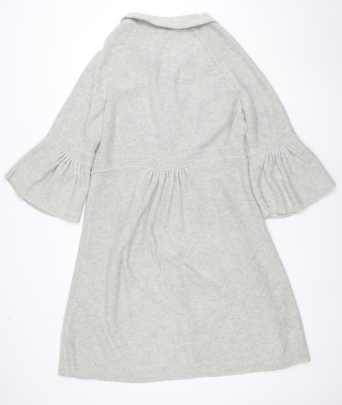 Wallis Women’s Grey Collared Button Knit Cardigan L