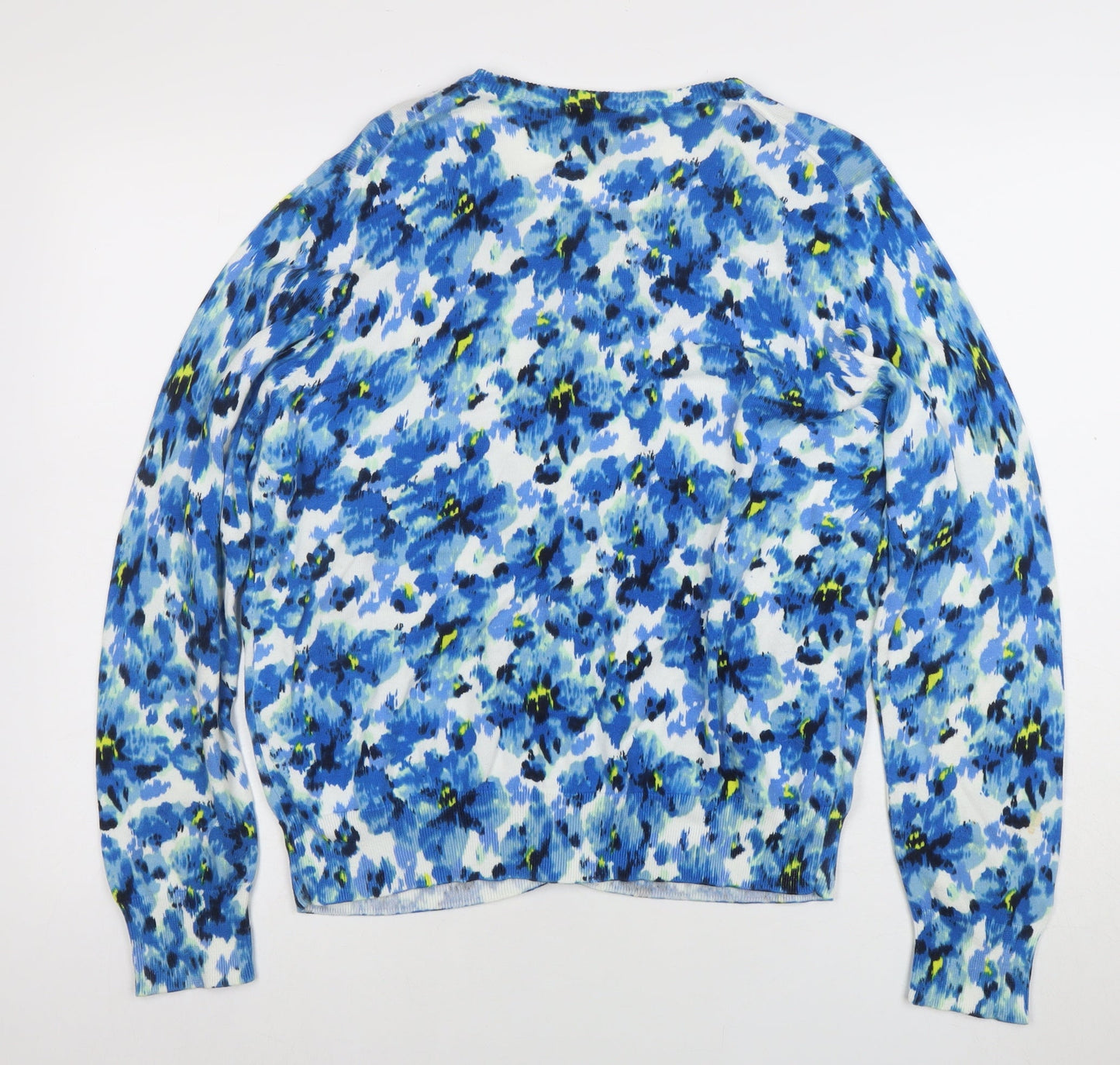 Womens UK Size XL Lands' End Blue Cardigan Jumper