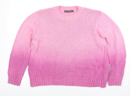 Womens UK Size M French Connection Pink Pullover Jumper