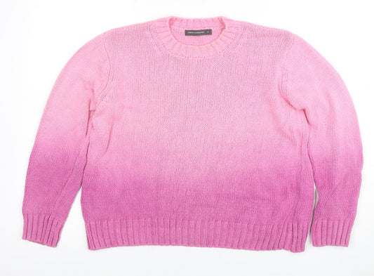 Womens UK Size M French Connection Pink Pullover Jumper
