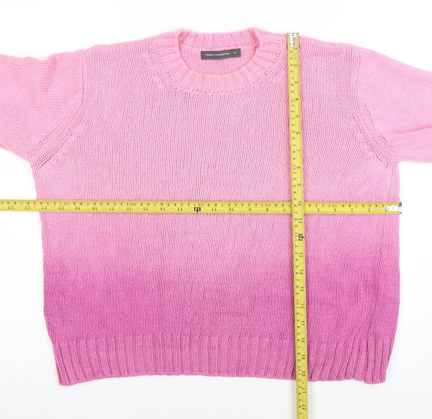 Womens UK Size M French Connection Pink Pullover Jumper