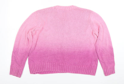 Womens UK Size M French Connection Pink Pullover Jumper