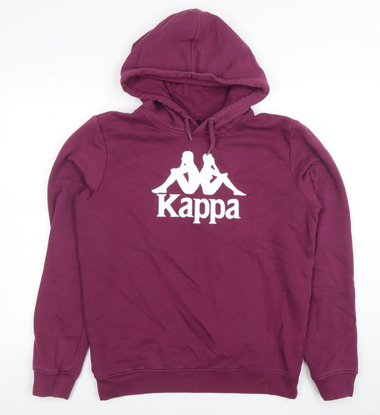 Womens UK Size L Kappa Purple Pullover Hoodie