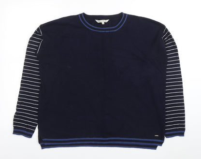 Womens UK Size 14 Rupert & Buckley Blue Pullover Jumper