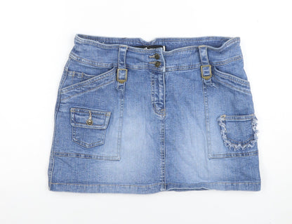 Girls UK Size 9-10 Years Qizz New York Mini Denim Skirt