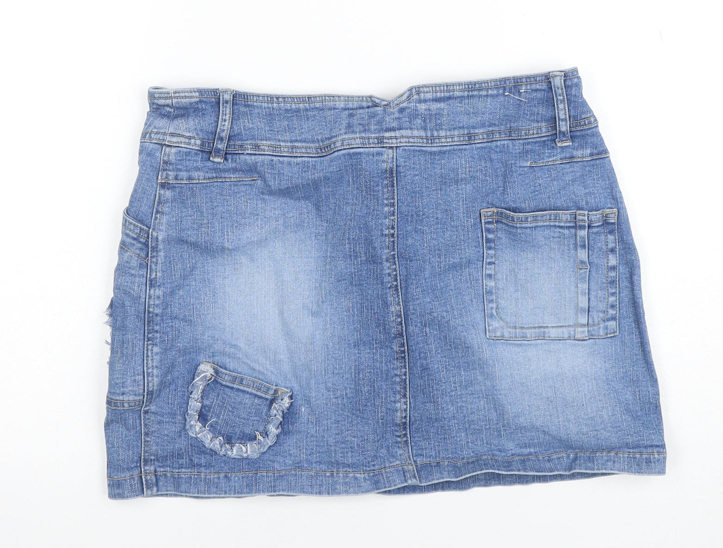 Girls UK Size 9-10 Years Qizz New York Mini Denim Skirt