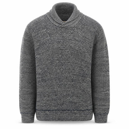 Mantaray Men's Grey Roll Neck Chunky Knit Cotton Jumper Medium