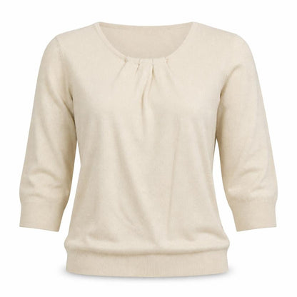 Womens UK Size L Worthington Beige Basic Blouse