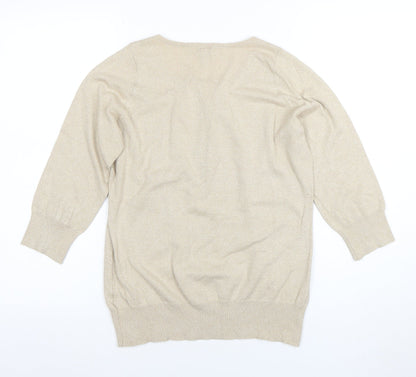 Womens UK Size L Worthington Beige Basic Blouse