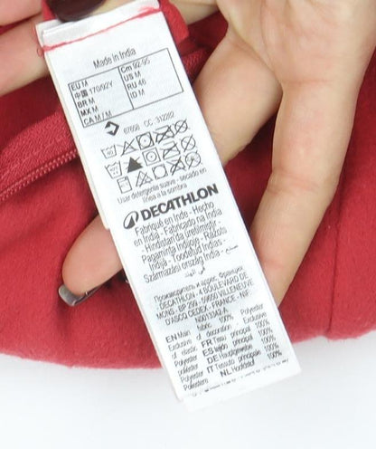 Womens UK Size M DECATHLON Red Pullover Sweatshirt