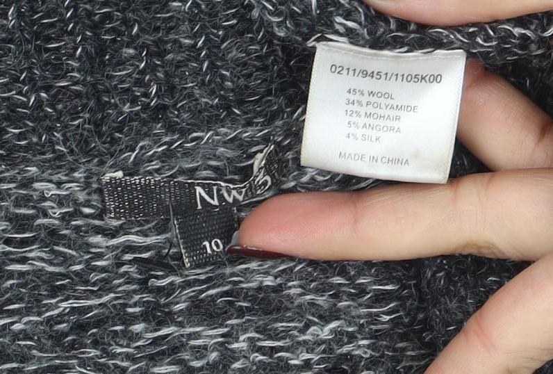 Womens UK Size M GANT Grey Cardigan Jumper