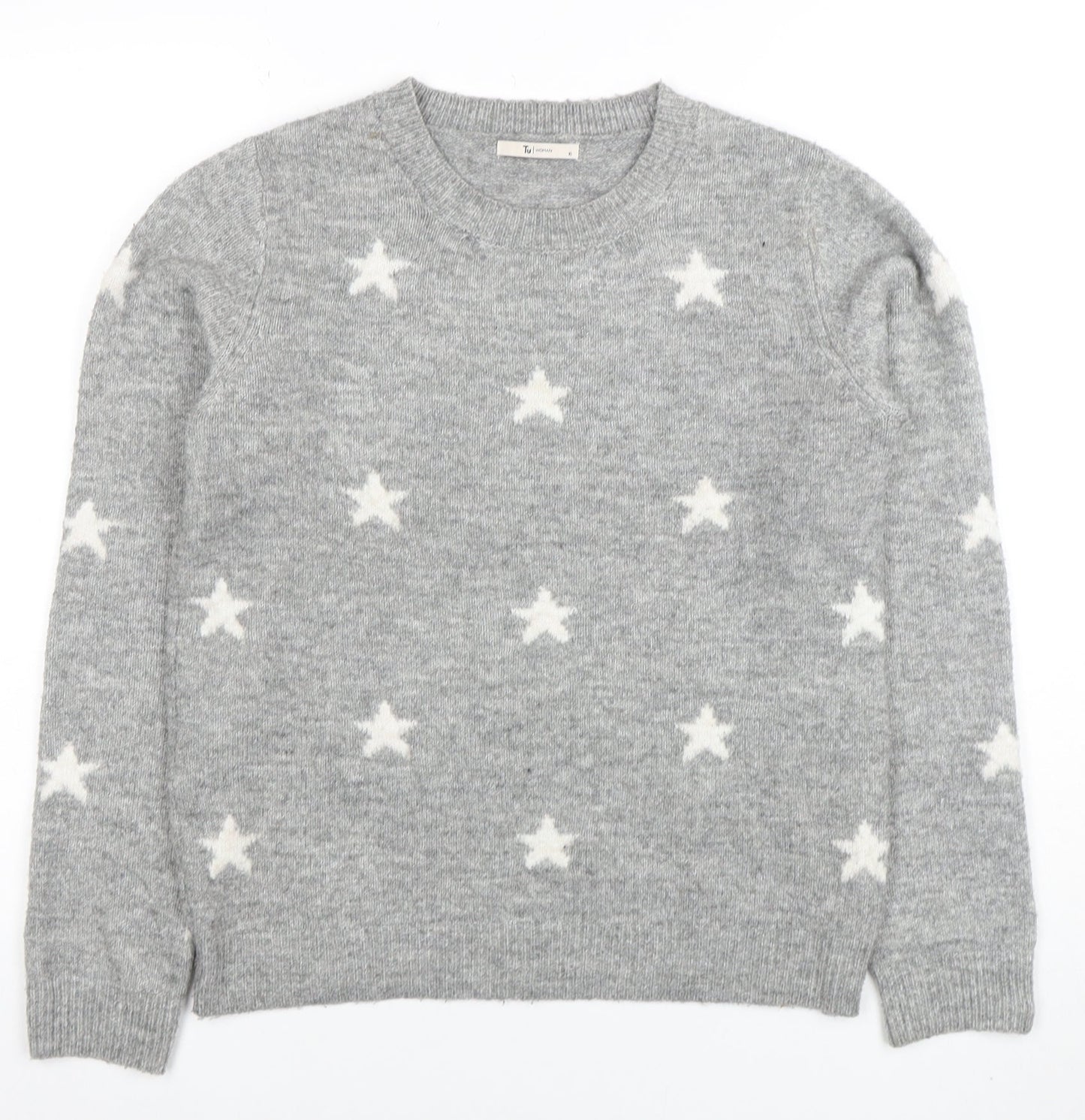 Womens UK Size 10 TU Grey Pullover Jumper