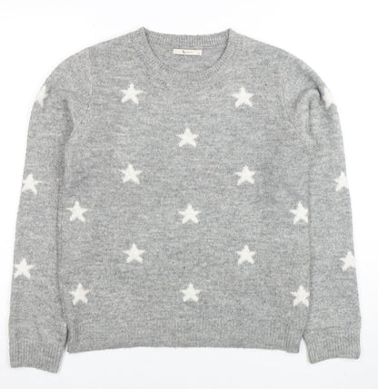 Womens UK Size 10 TU Grey Pullover Jumper