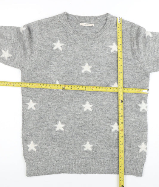 Womens UK Size 10 TU Grey Pullover Jumper