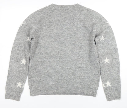 Womens UK Size 10 TU Grey Pullover Jumper
