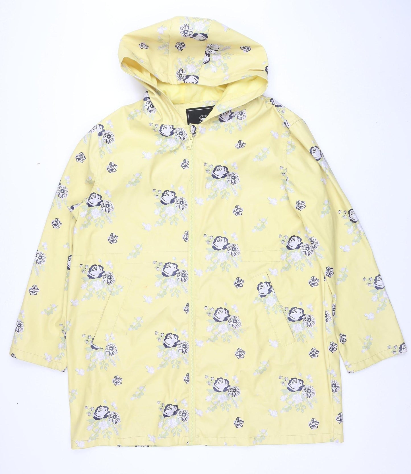Ridge & Co. Women’s Yellow Floral Waterproof Rain Coat Size 18
