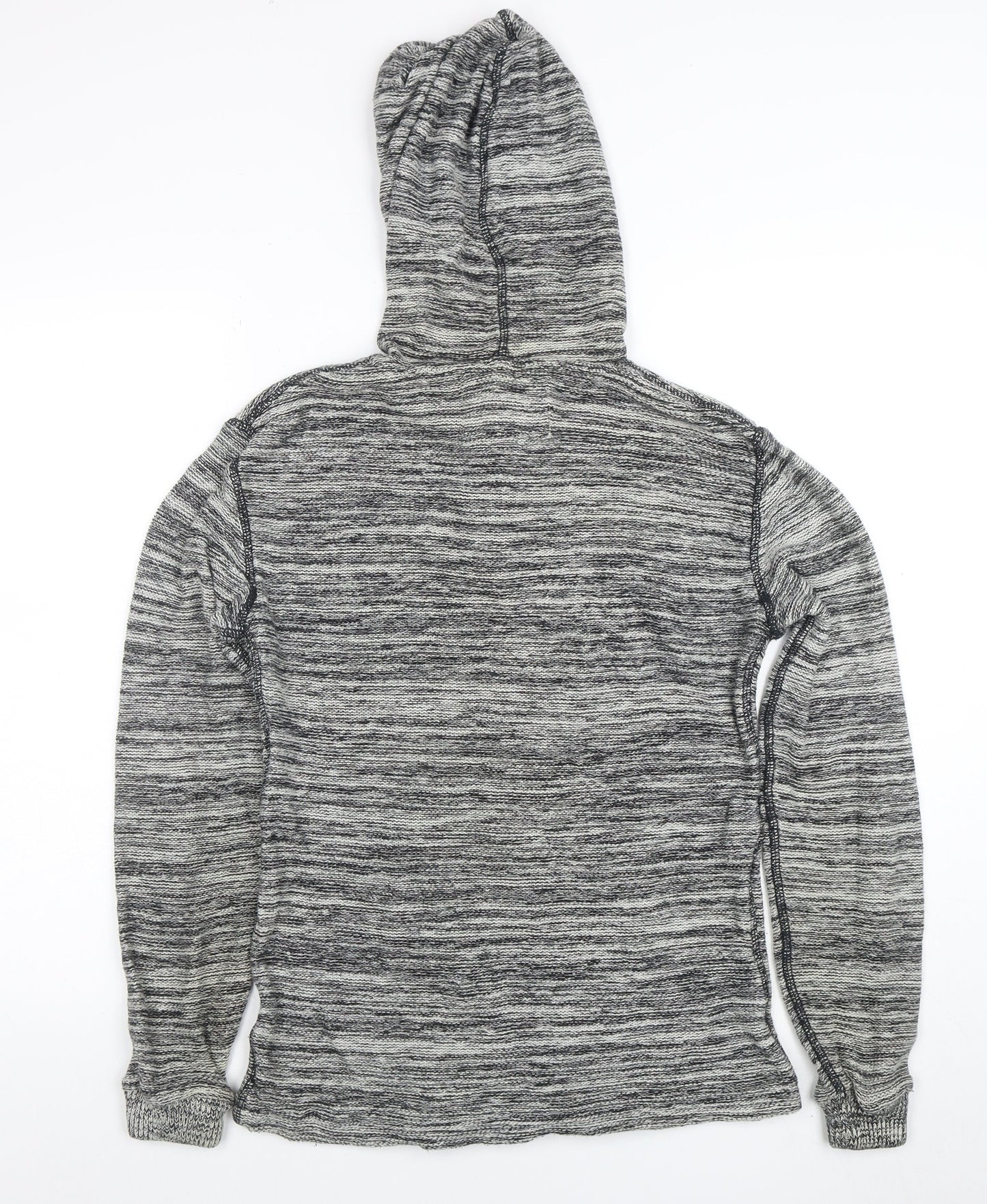 Womens UK Size XS American Eagle Outfitters Grey Henley Jumper