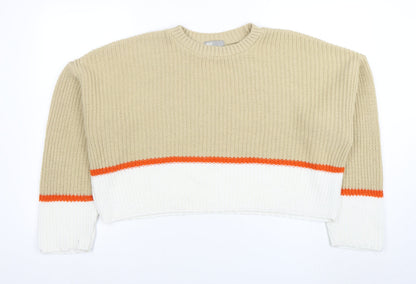 Womens UK Size 12 ASOS Beige Pullover Jumper