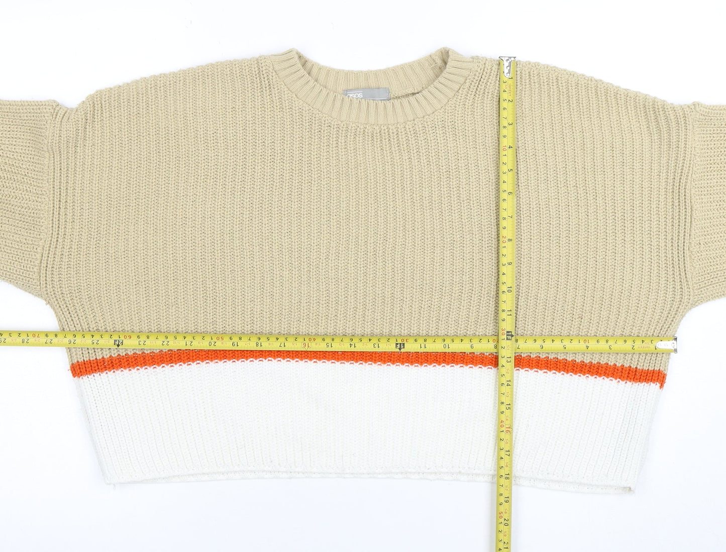 Womens UK Size 12 ASOS Beige Pullover Jumper