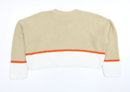 Womens UK Size 12 ASOS Beige Pullover Jumper