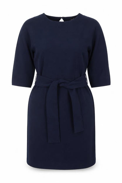 Oliver Bonas Women’s Blue Belted Shift Dress Size 12