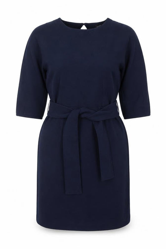 Oliver Bonas Women’s Blue Belted Shift Dress Size 12