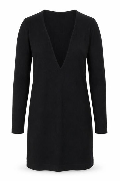 Urban Outfitters Women's Black Knit Bodycon Dress Size L