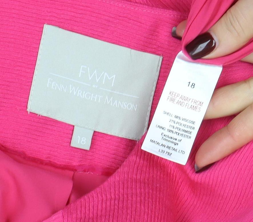 Womens UK Size 18 Fenn Wright Manson Regular Pink Blazer